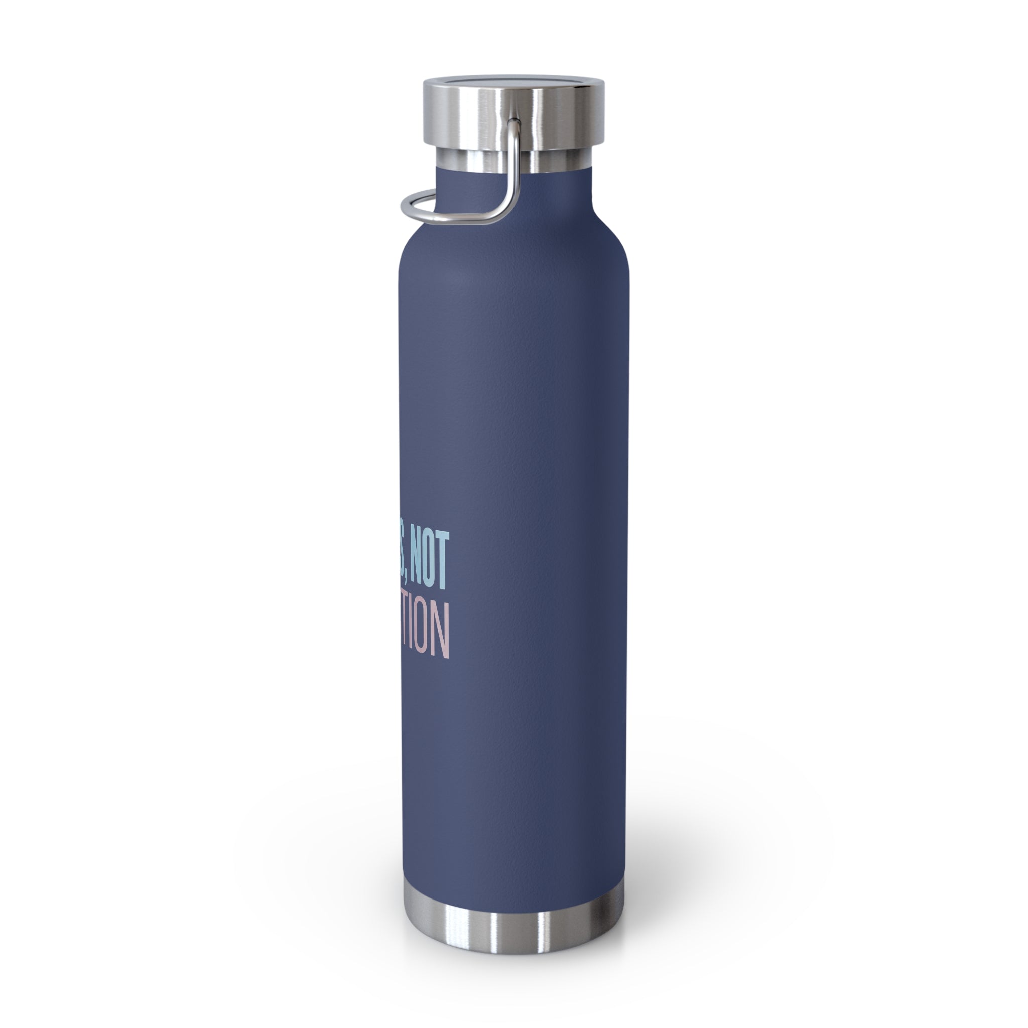 Progress, Not Perfection Copper Insulated Water Bottle — 22oz Motivational Bottle