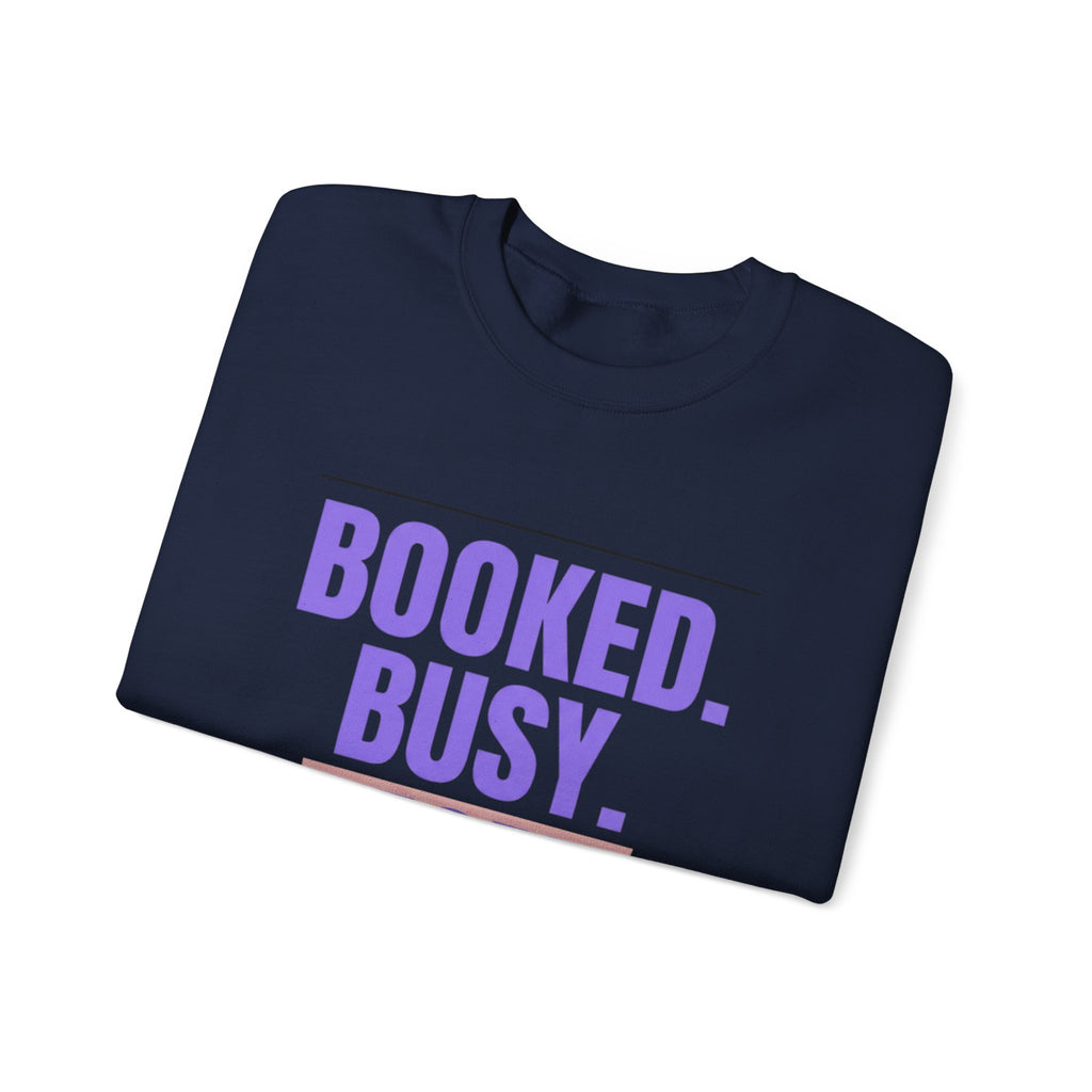 BOOKED. BUSY. MOM. Sweatshirt | minimalist mom shirt, streetwear mom