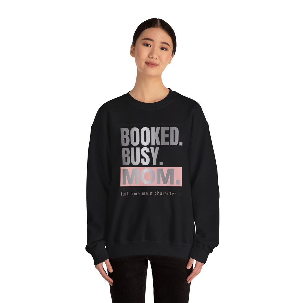 BOOKED. BUSY. MOM. Sweatshirt | minimalist mom shirt, streetwear mom