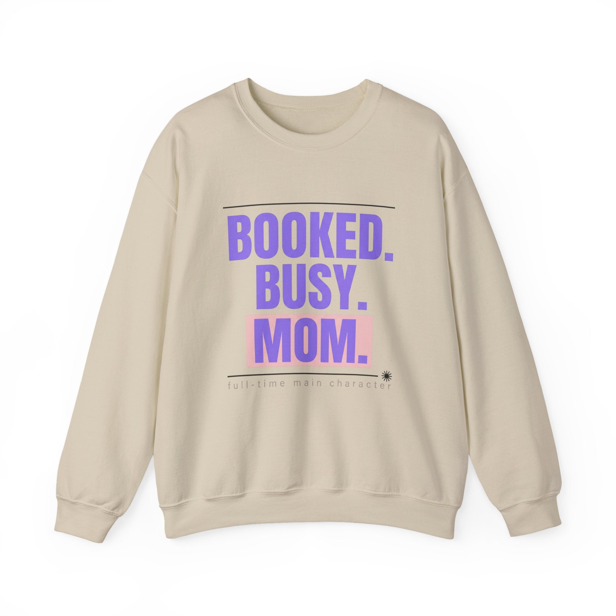 BOOKED. BUSY. MOM. Sweatshirt | minimalist mom shirt, streetwear mom