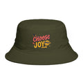 Choose Joy Bucket Hat — Retro Sunflower Graphic, Positive Vibes Summer Hat
