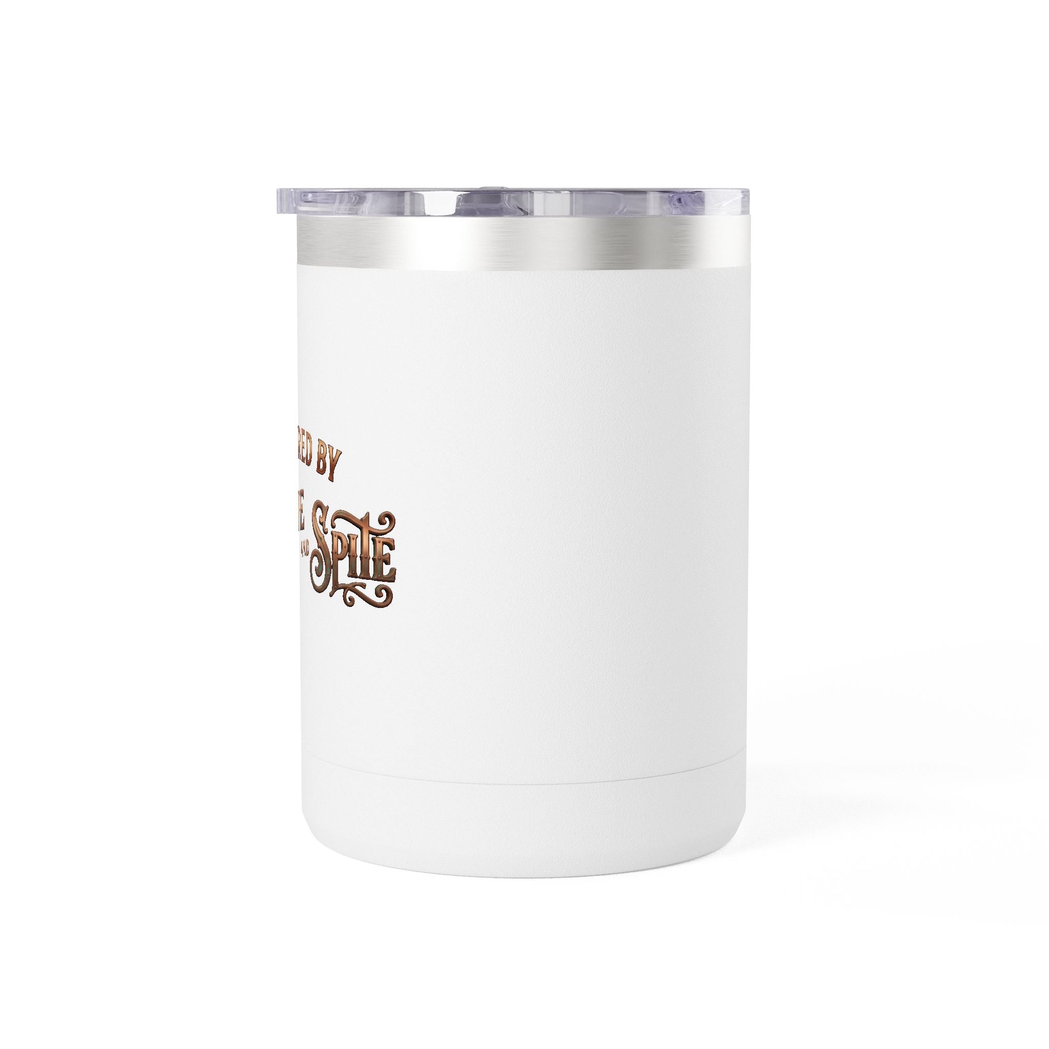 Coffee Tumbler Mug – "Fueled by Caffeine & Chaos" Insulated 15oz Travel Mug