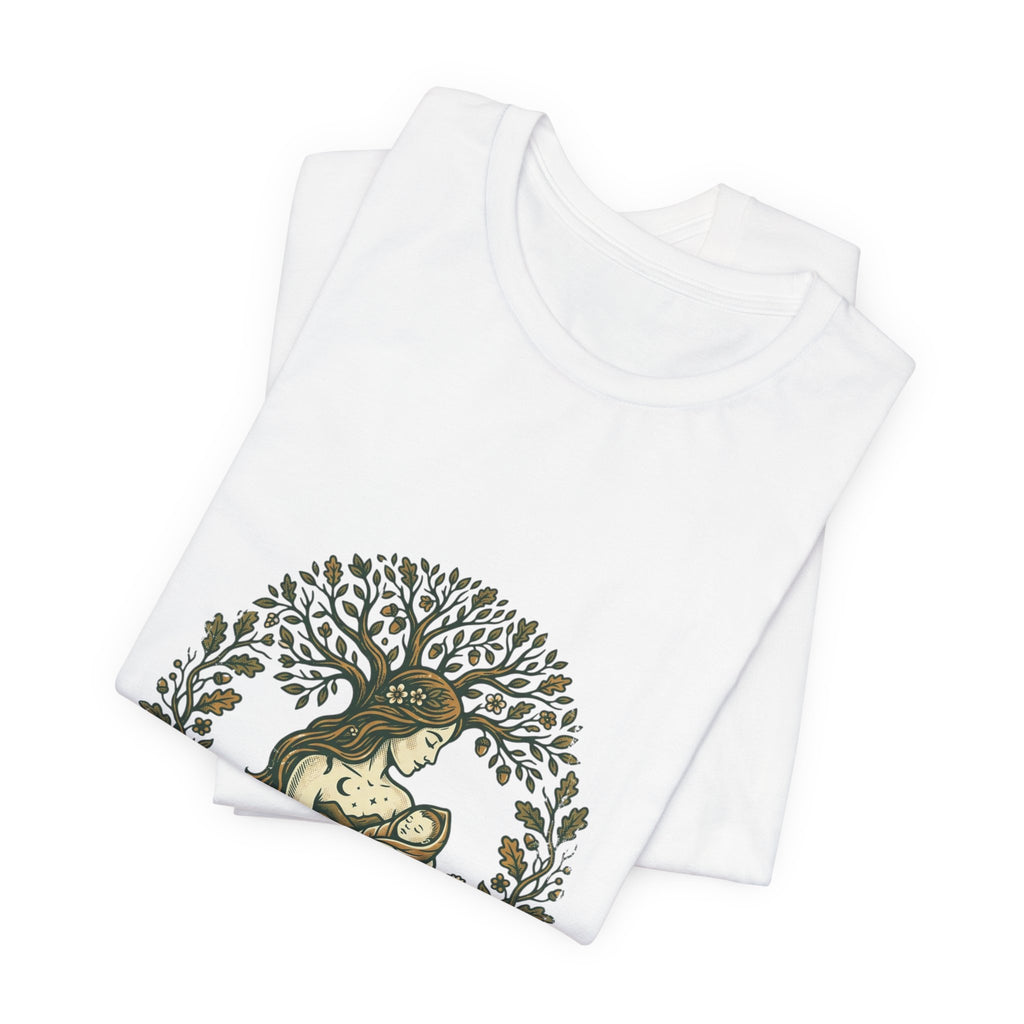 Mother & Child Illustration Tee | minimalist mom shirt, cool mom streetwear