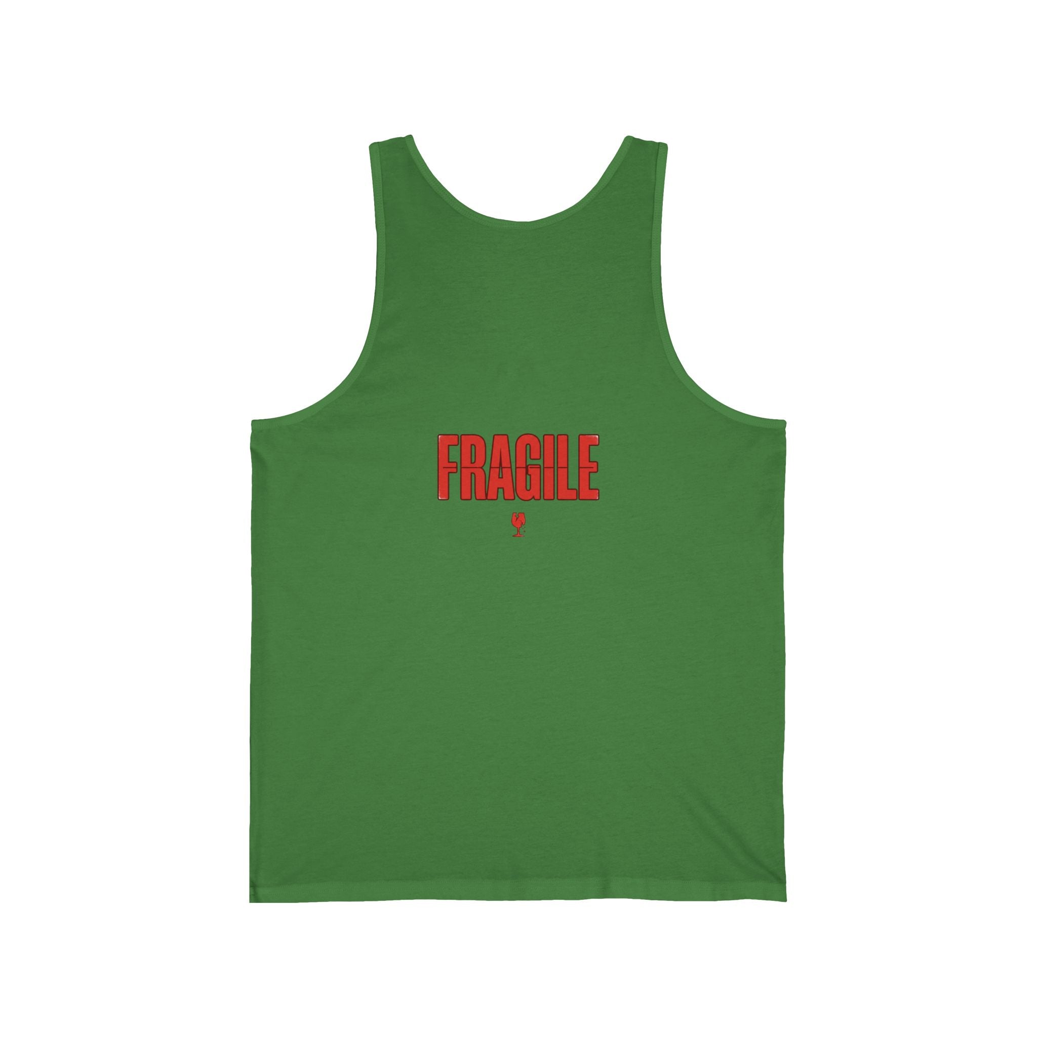 Tank Top — "Handle With Care" / "Fragile" Minimal Graphic