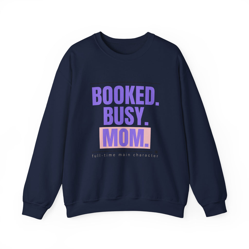 BOOKED. BUSY. MOM. Sweatshirt | minimalist mom shirt, streetwear mom