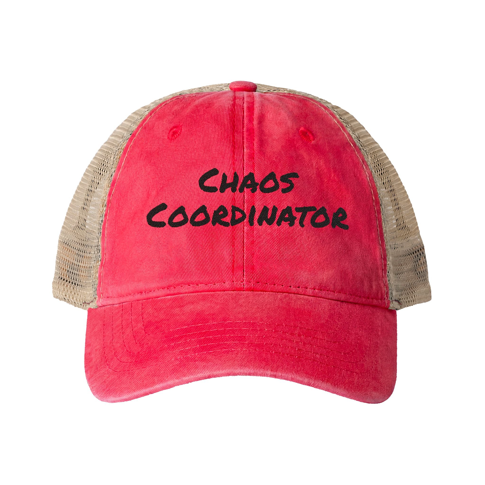 Women's Washed Mesh-Back Cap - Chaos Coordinator
