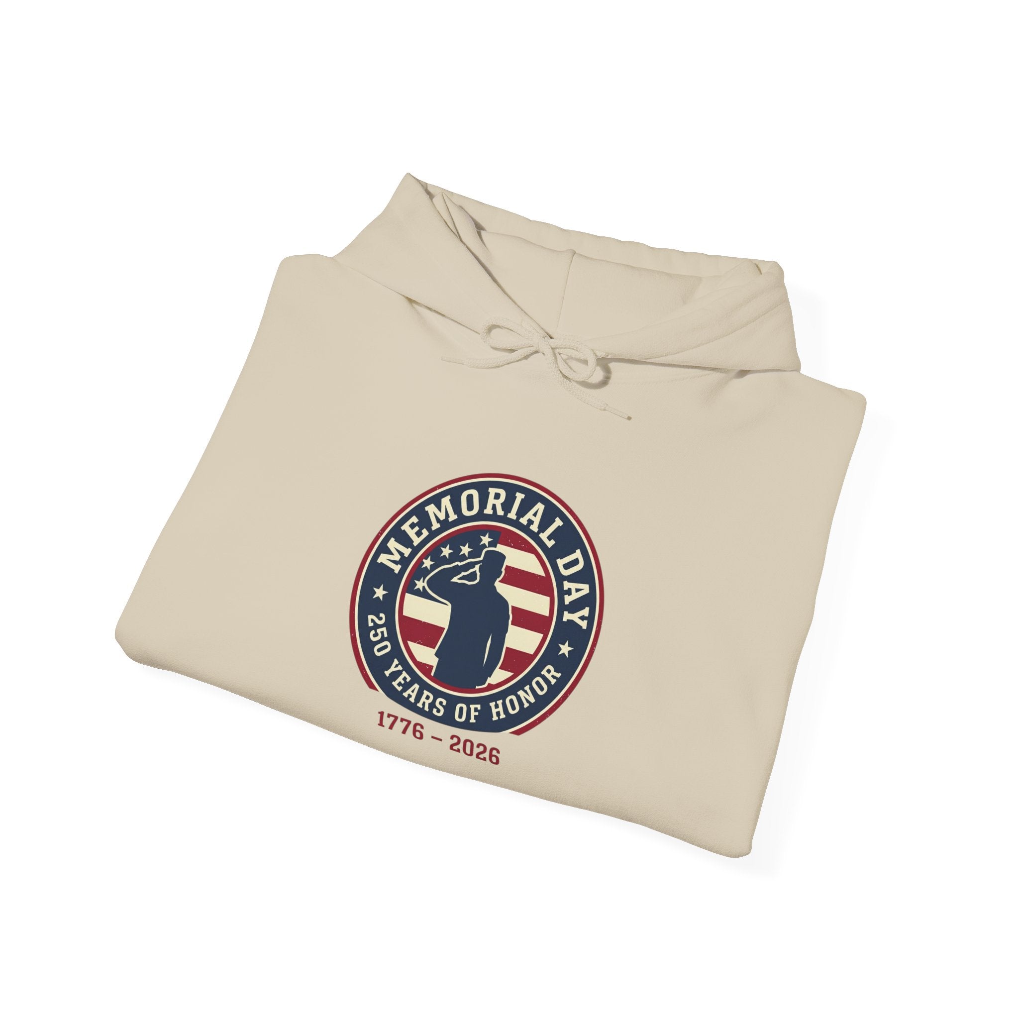 USA 250 Memorial Day 1776–2026 Hoodie | Patriotic Vintage, Heritage