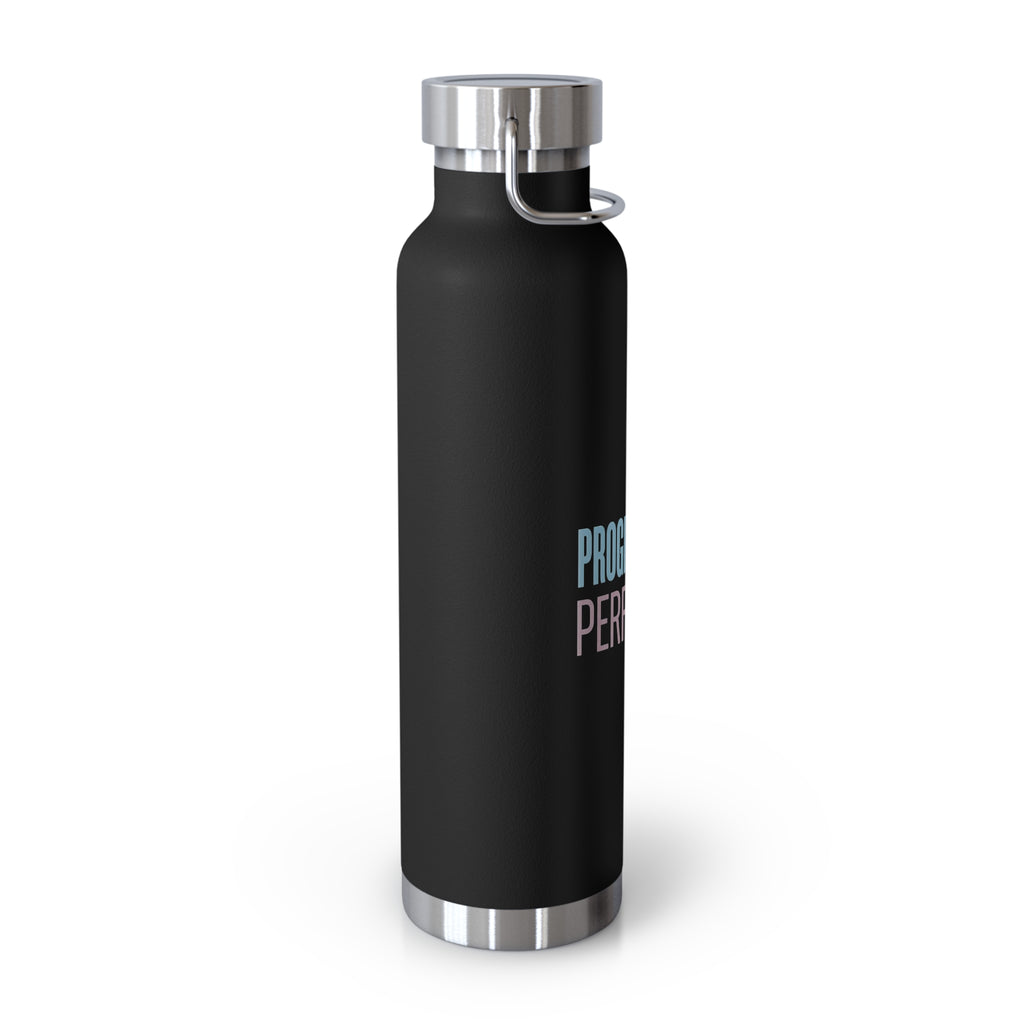 Progress, Not Perfection Copper Insulated Water Bottle — 22oz Motivational Bottle