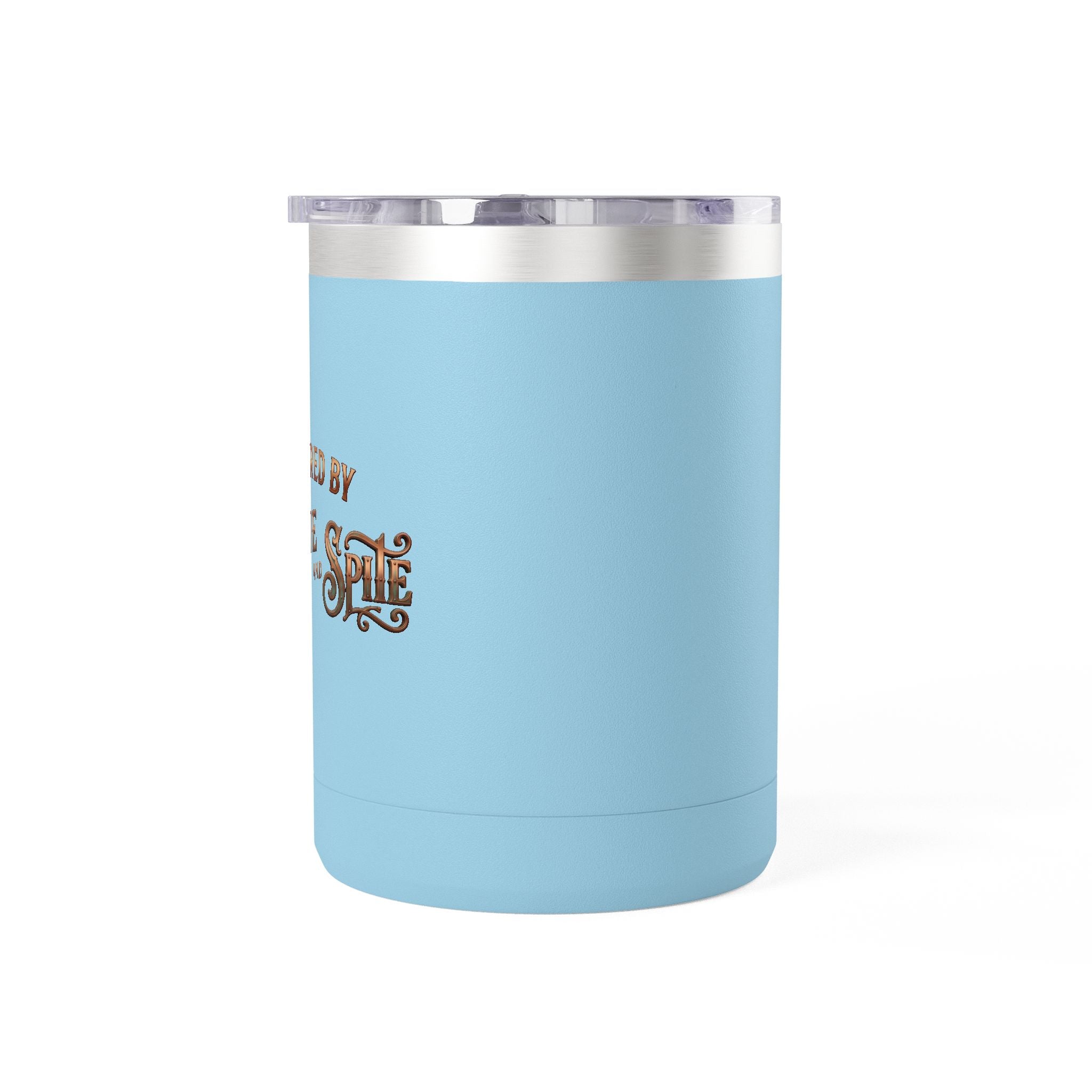 Coffee Tumbler Mug – "Fueled by Caffeine & Chaos" Insulated 15oz Travel Mug