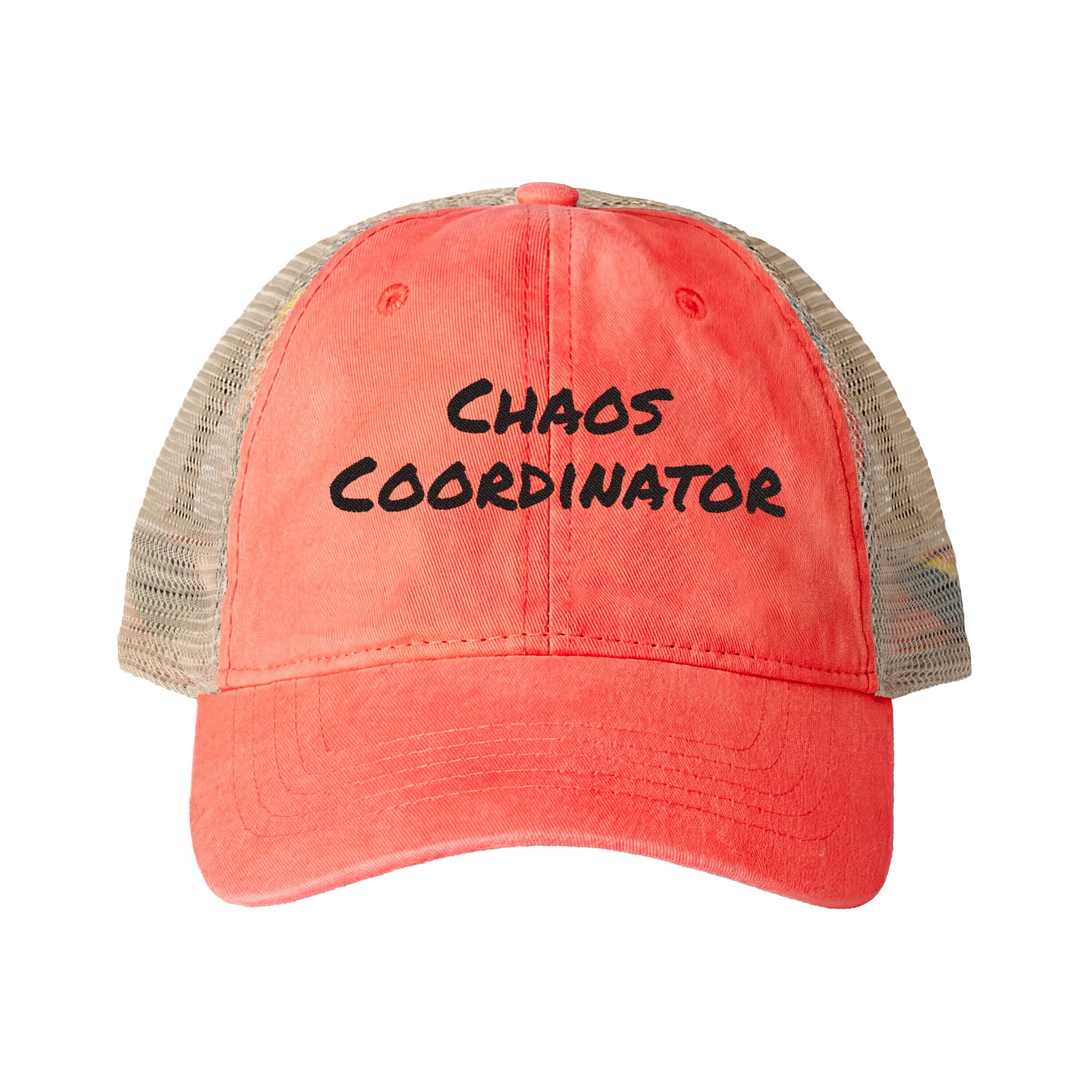 Women's Washed Mesh-Back Cap - Chaos Coordinator