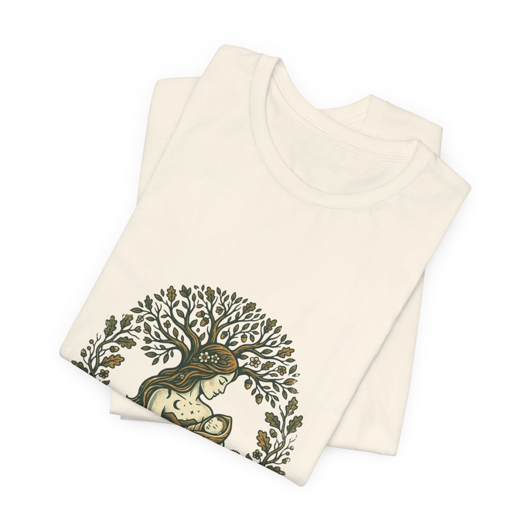 Mother & Child Illustration Tee | minimalist mom shirt, cool mom streetwear