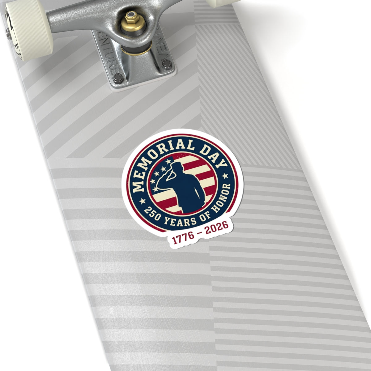 Memorial Day 1776–2026 Sticker | USA 250 Patriotic Vintage, red white and blue