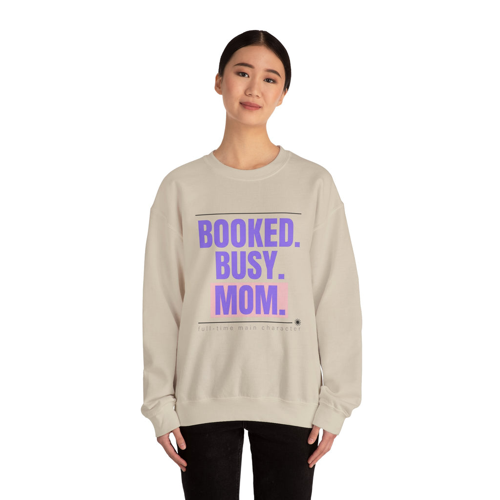 BOOKED. BUSY. MOM. Sweatshirt | minimalist mom shirt, streetwear mom