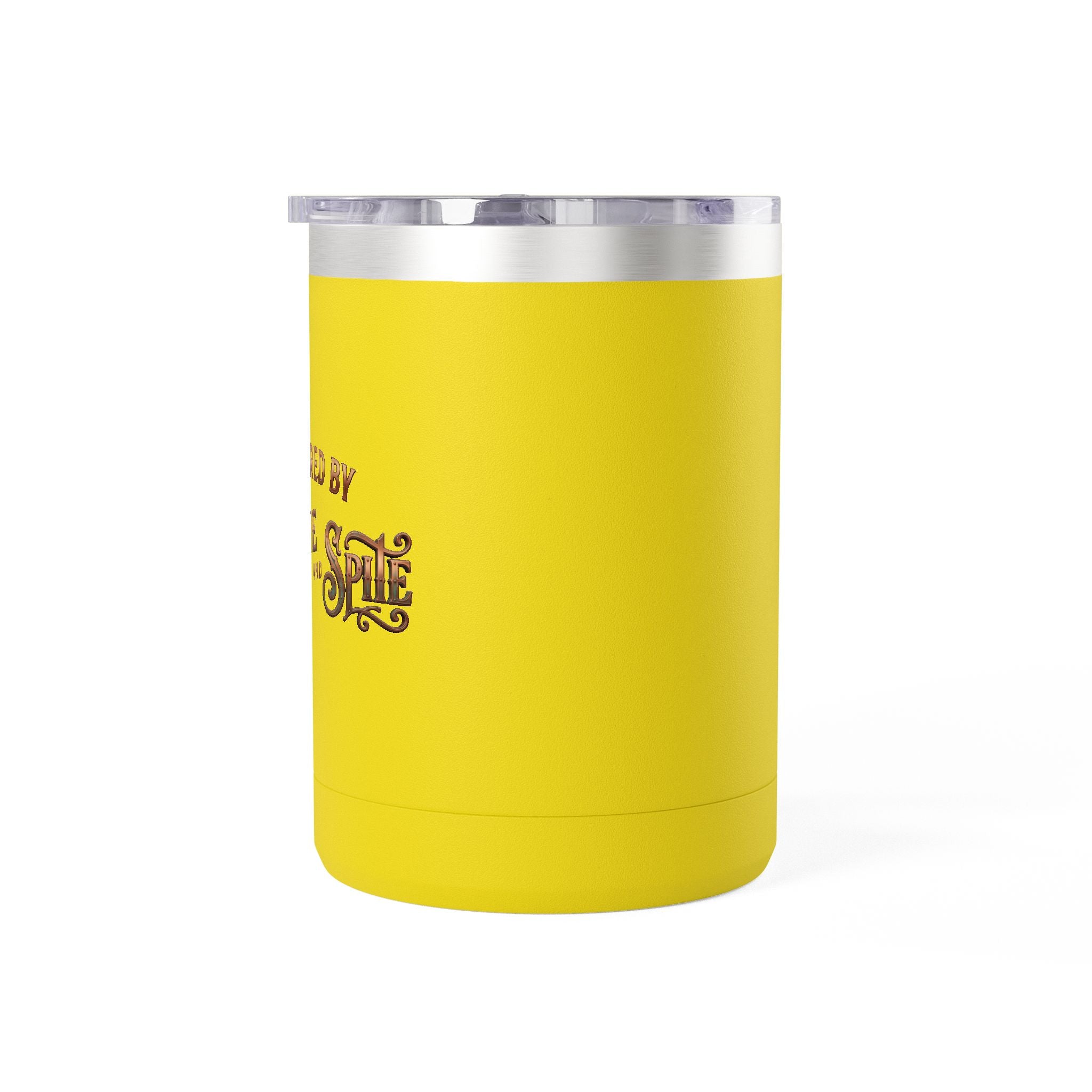 Coffee Tumbler Mug – "Fueled by Caffeine & Chaos" Insulated 15oz Travel Mug