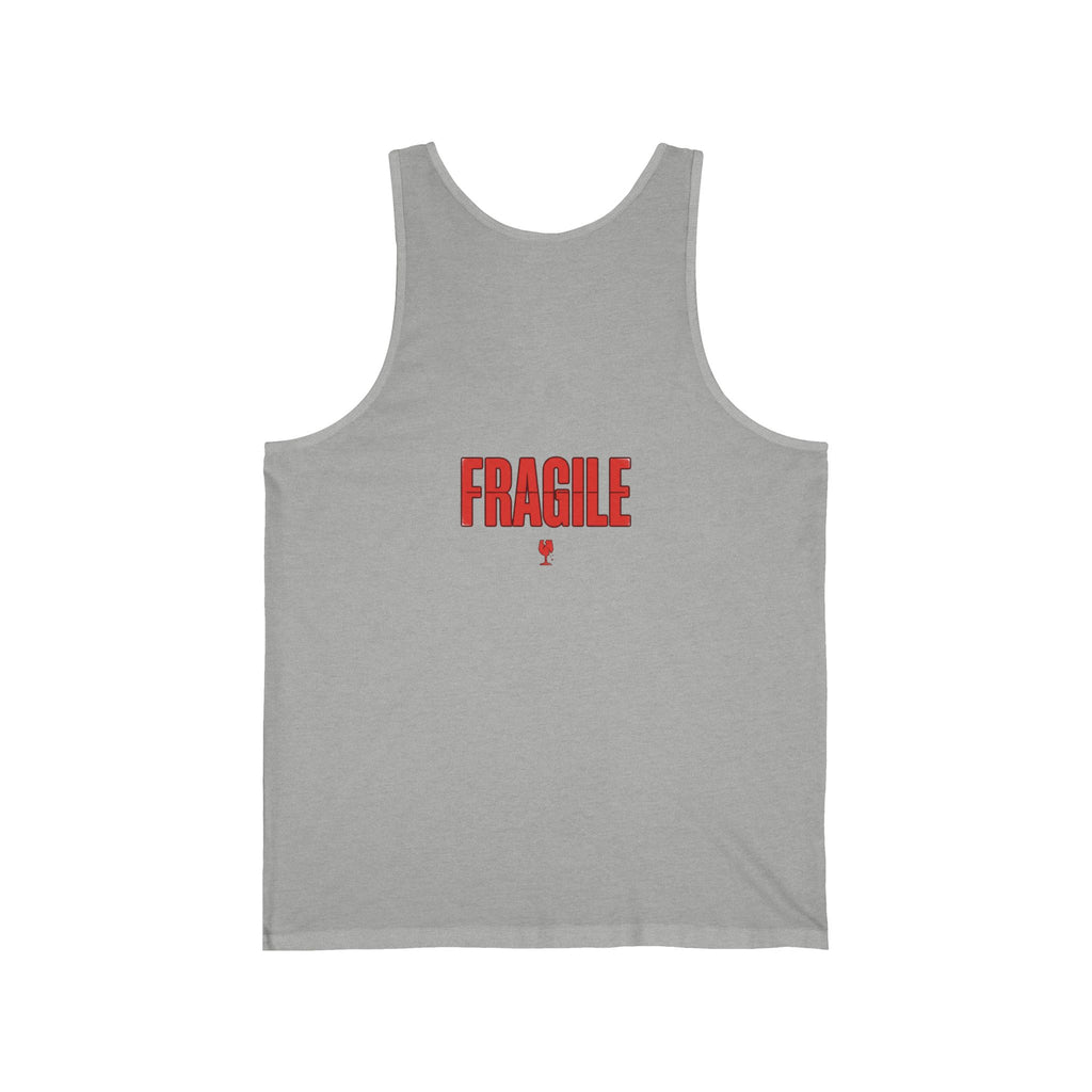 Tank Top — "Handle With Care" / "Fragile" Minimal Graphic