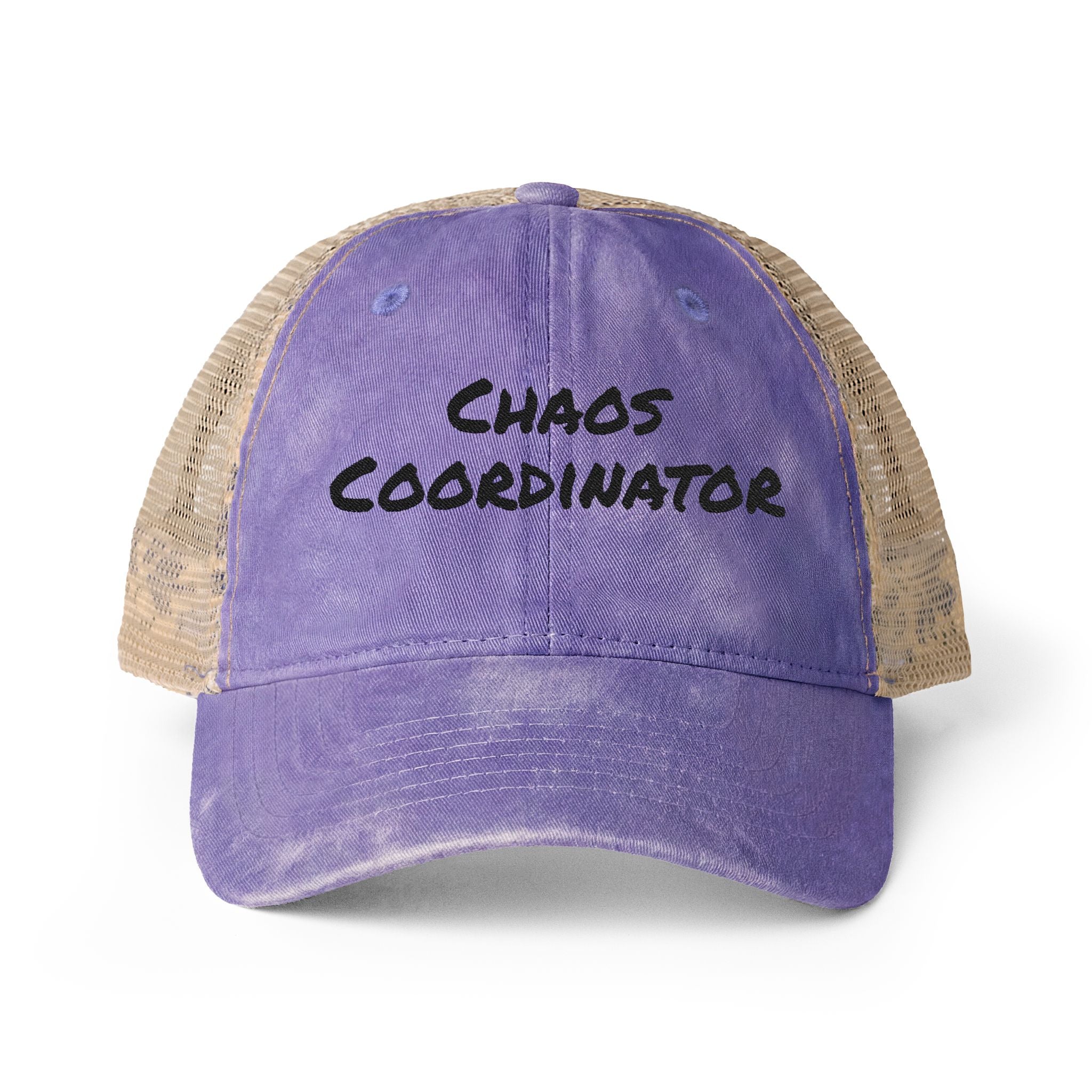 Women's Washed Mesh-Back Cap - Chaos Coordinator