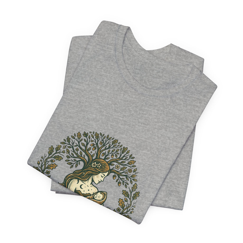 Mother & Child Illustration Tee | minimalist mom shirt, cool mom streetwear
