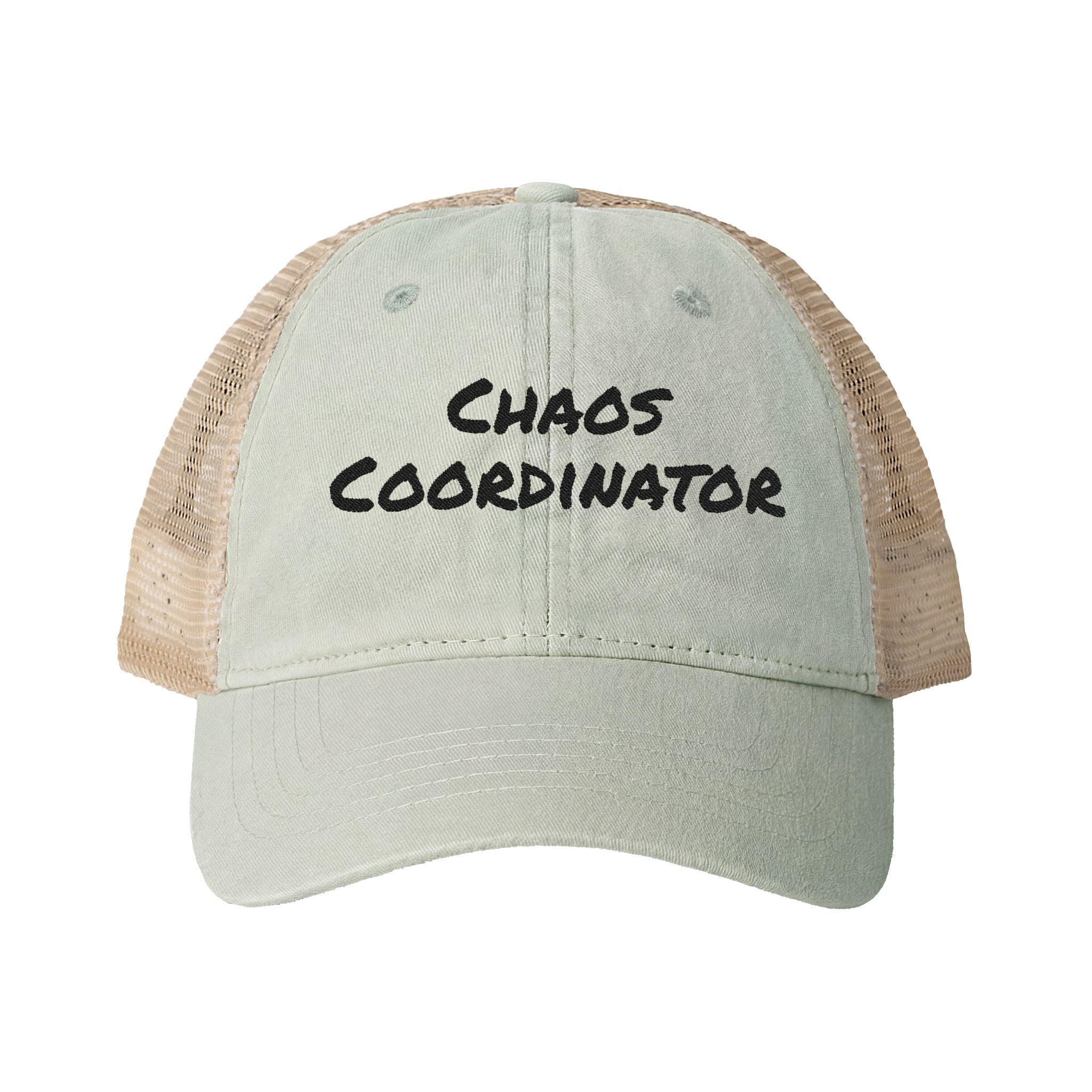Women's Washed Mesh-Back Cap - Chaos Coordinator