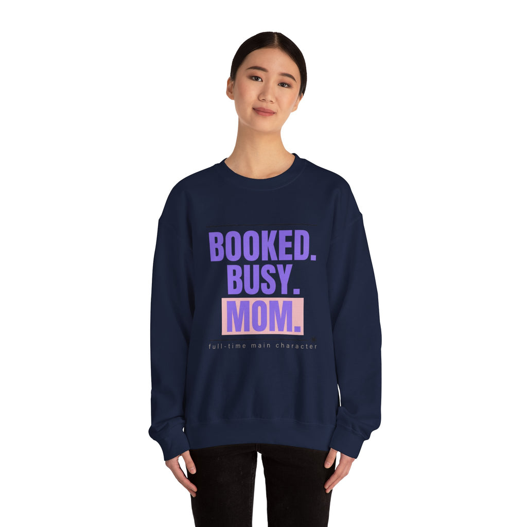 BOOKED. BUSY. MOM. Sweatshirt | minimalist mom shirt, streetwear mom