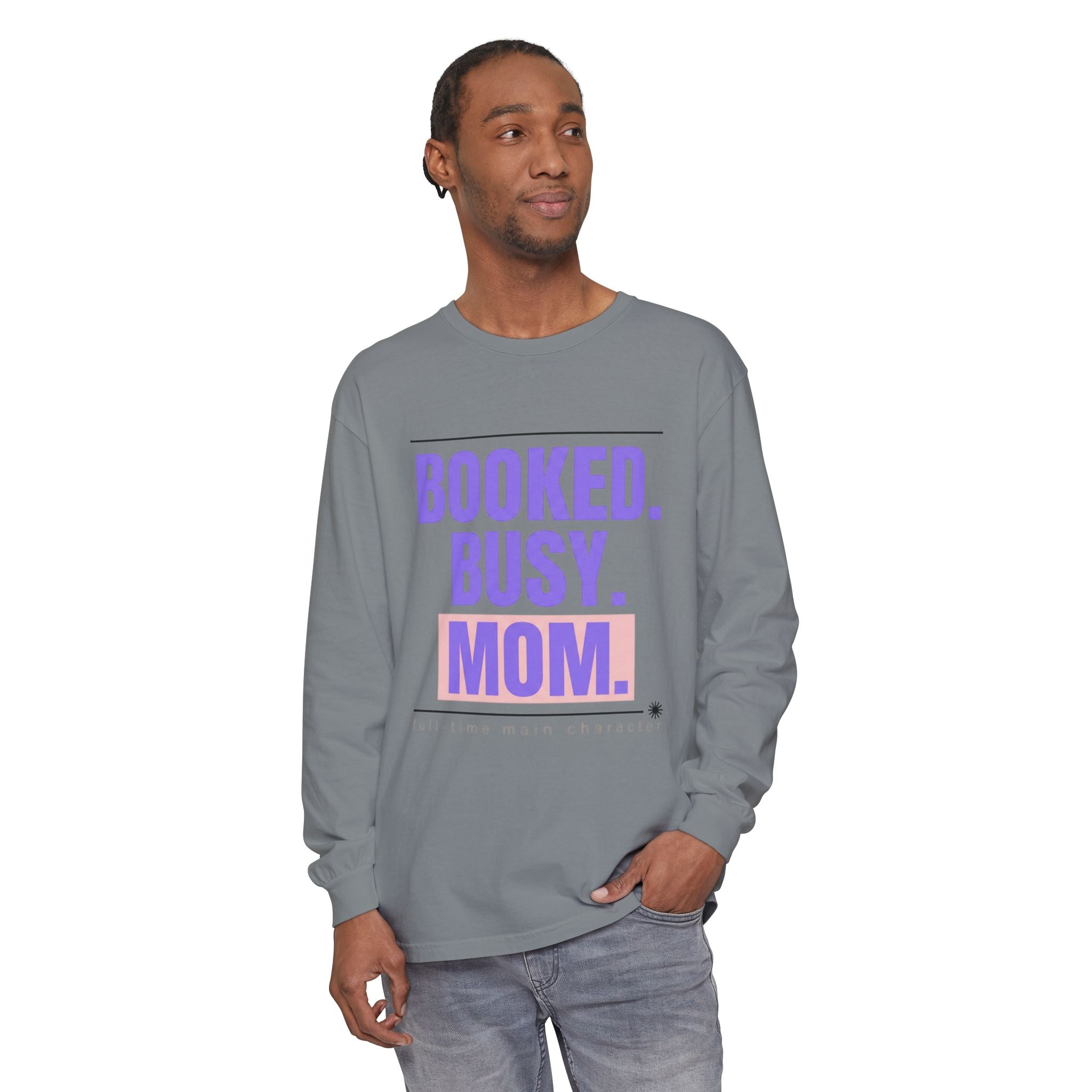Booked. Busy. Mom. Long Sleeve Tee