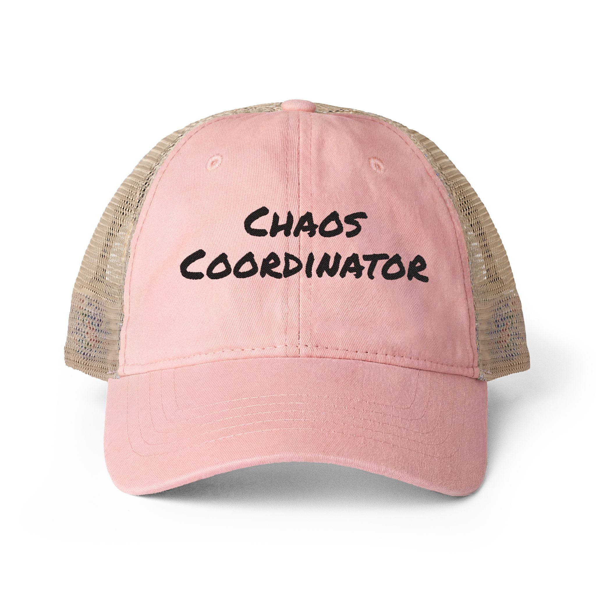 Women's Washed Mesh-Back Cap - Chaos Coordinator