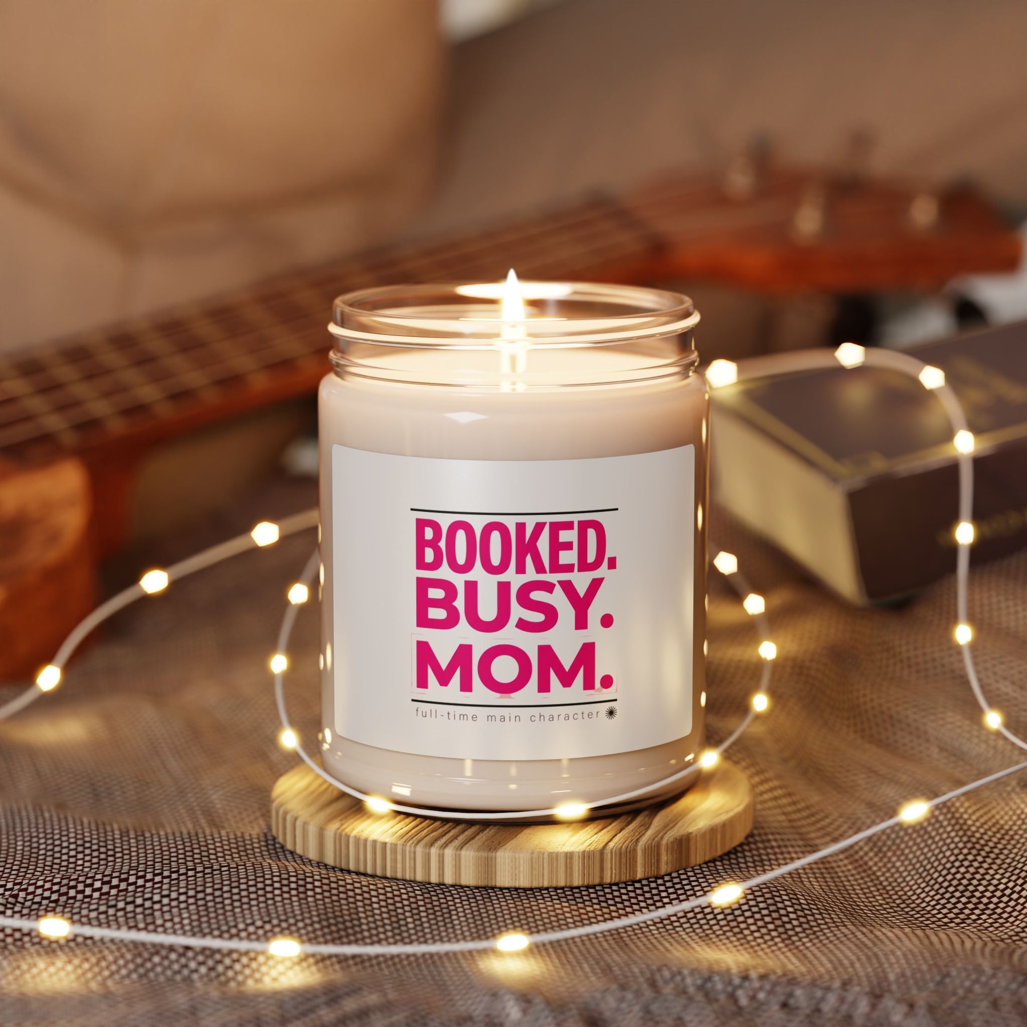 BOOKED. BUSY. MOM. Candle | Soy Candle, Minimalist Mom Life Streetwear