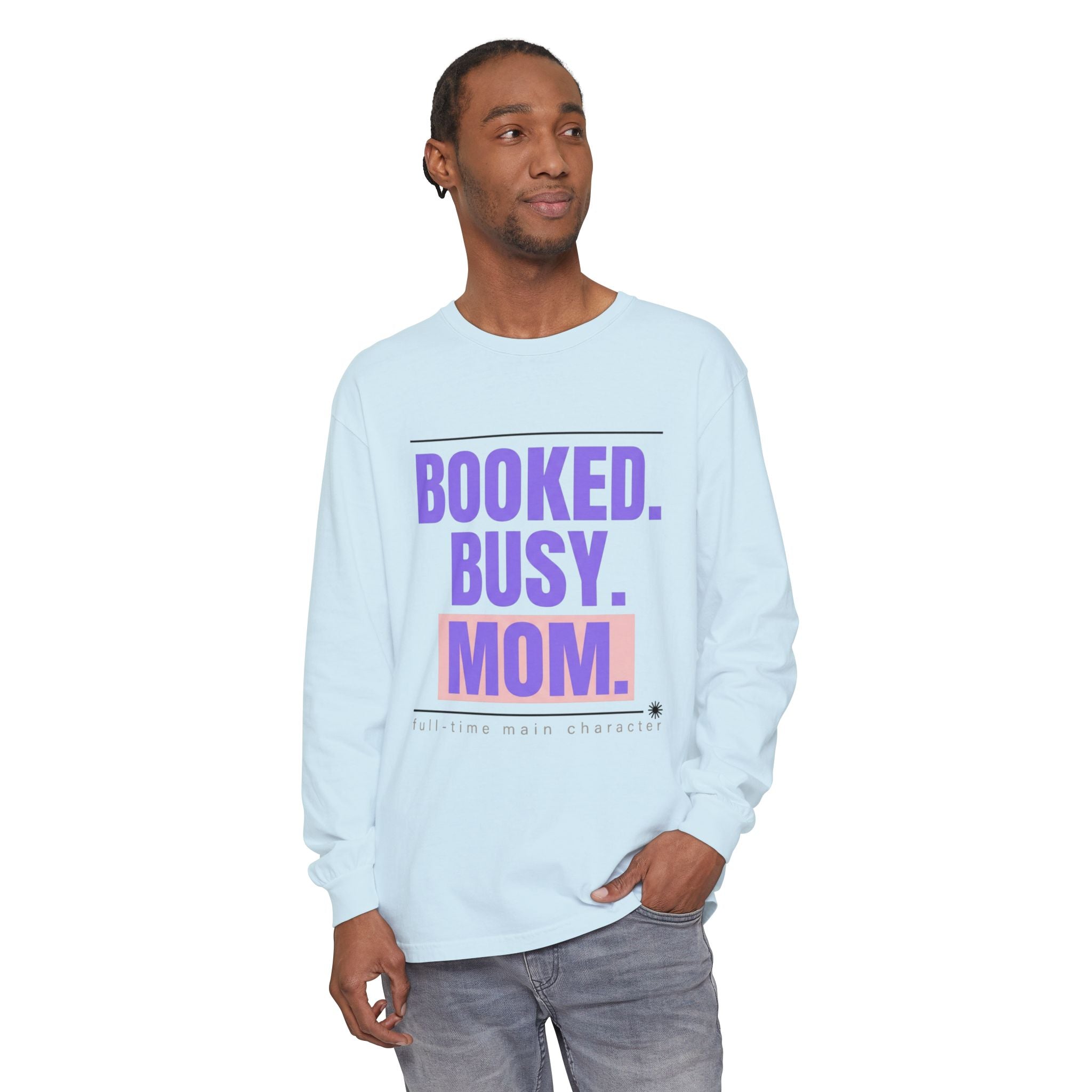 Booked. Busy. Mom. Long Sleeve Tee