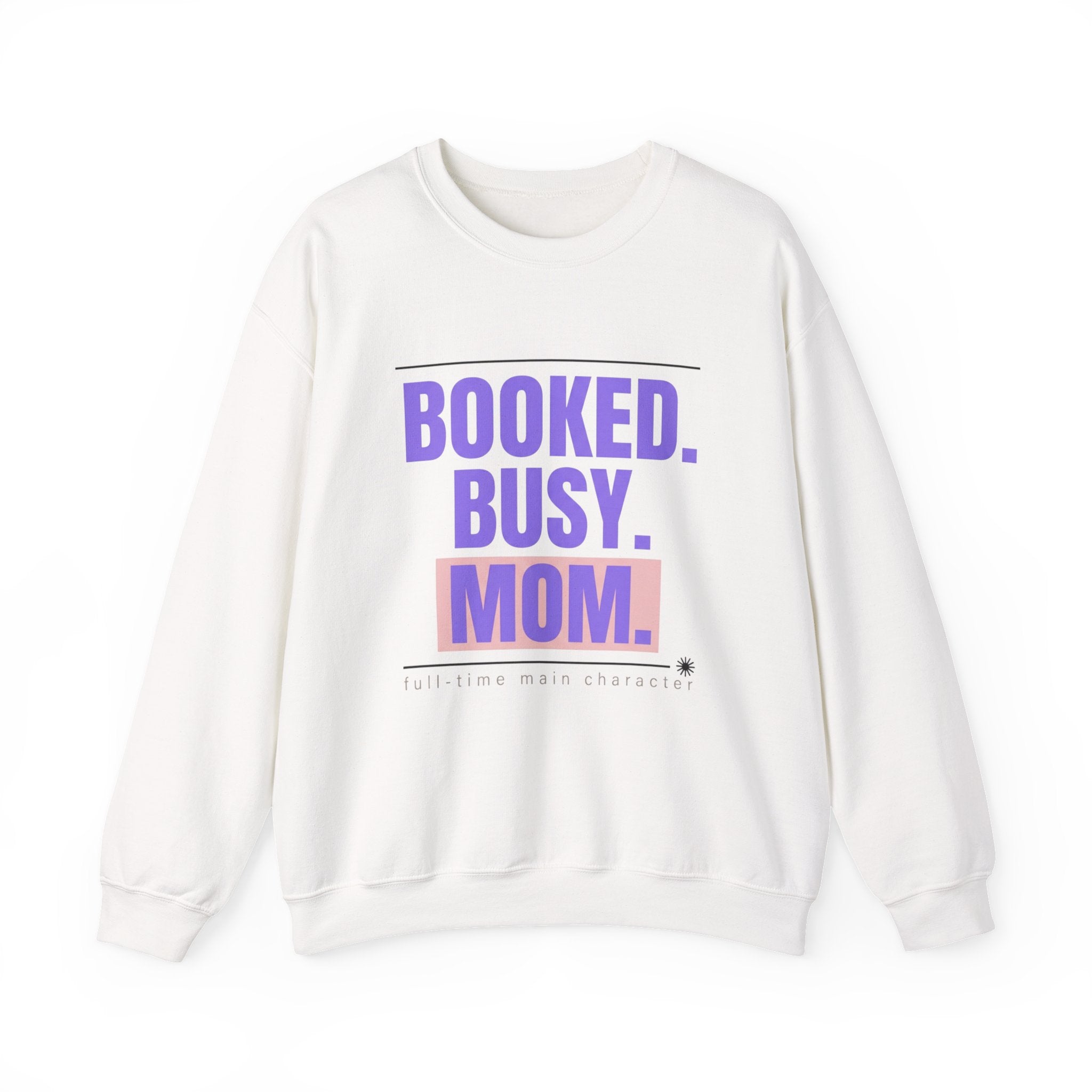 BOOKED. BUSY. MOM. Sweatshirt | minimalist mom shirt, streetwear mom