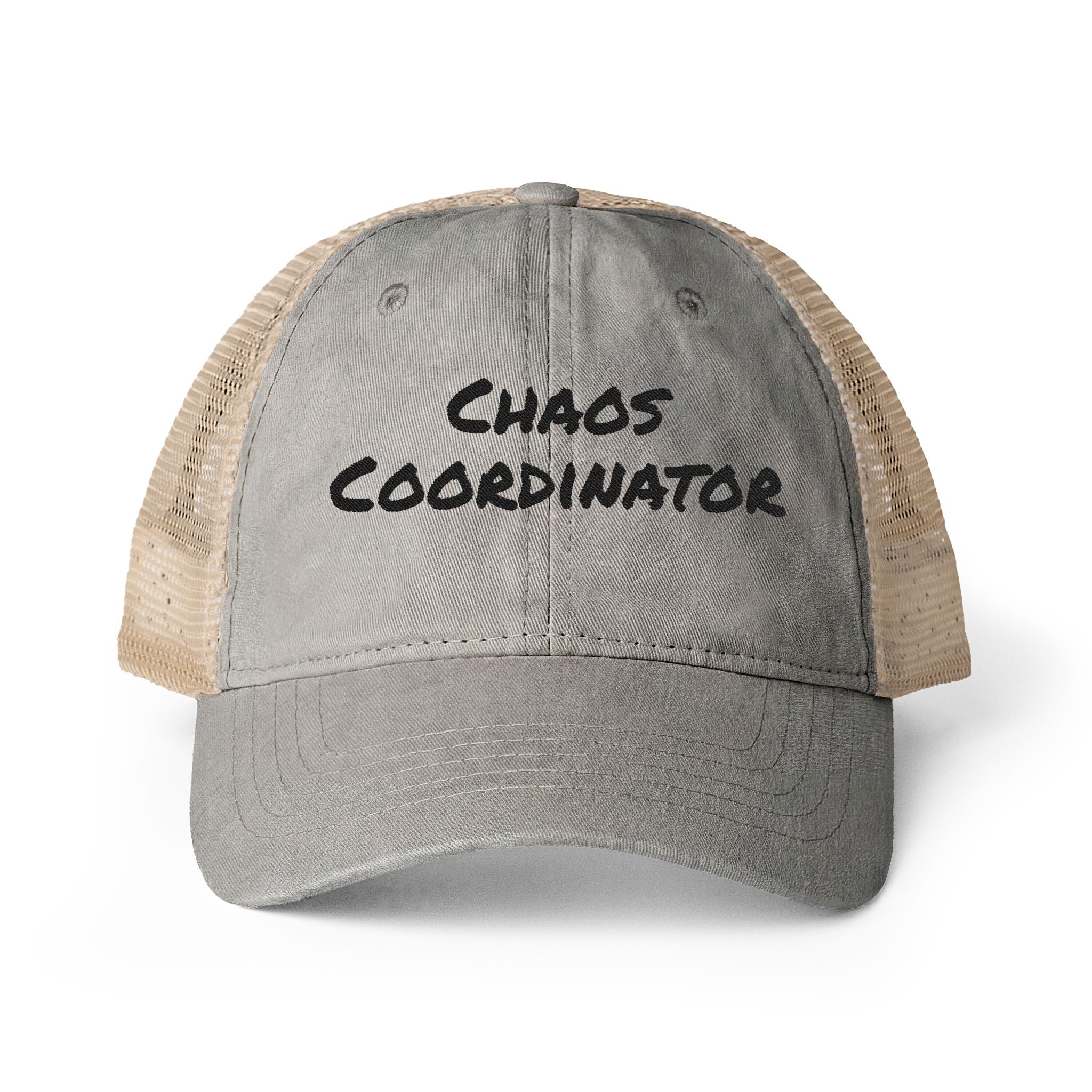 Women's Washed Mesh-Back Cap - Chaos Coordinator