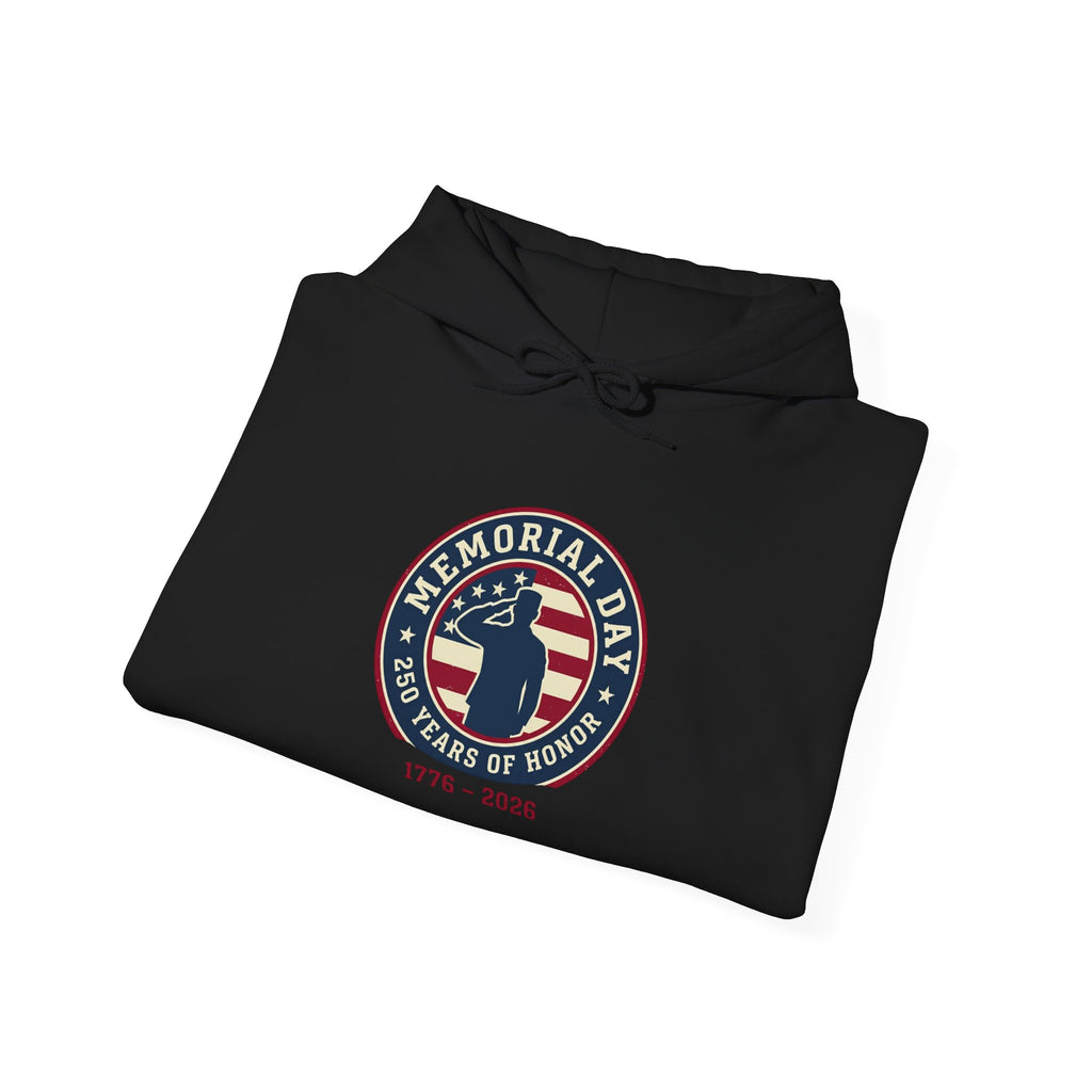 USA 250 Memorial Day 1776–2026 Hoodie | Patriotic Vintage, Heritage