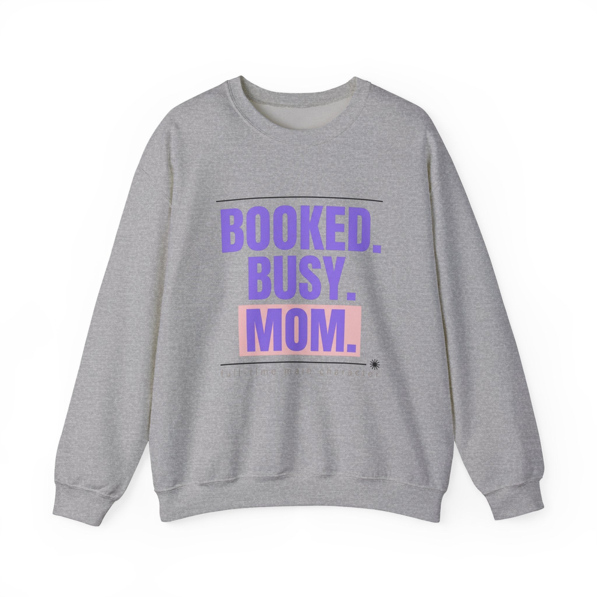 BOOKED. BUSY. MOM. Sweatshirt | minimalist mom shirt, streetwear mom