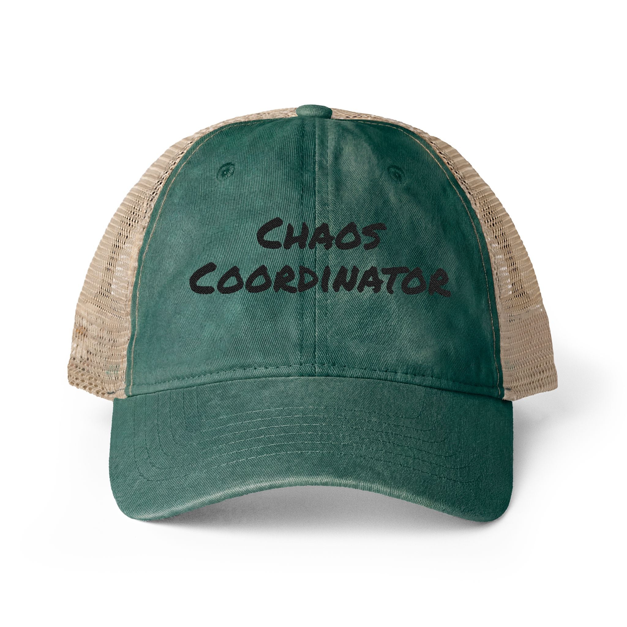 Women's Washed Mesh-Back Cap - Chaos Coordinator