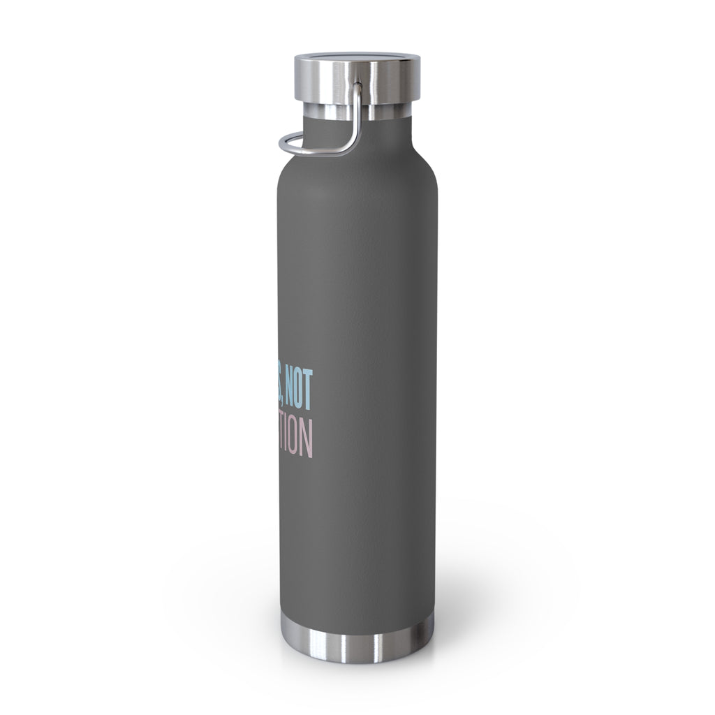 Progress, Not Perfection Copper Insulated Water Bottle — 22oz Motivational Bottle