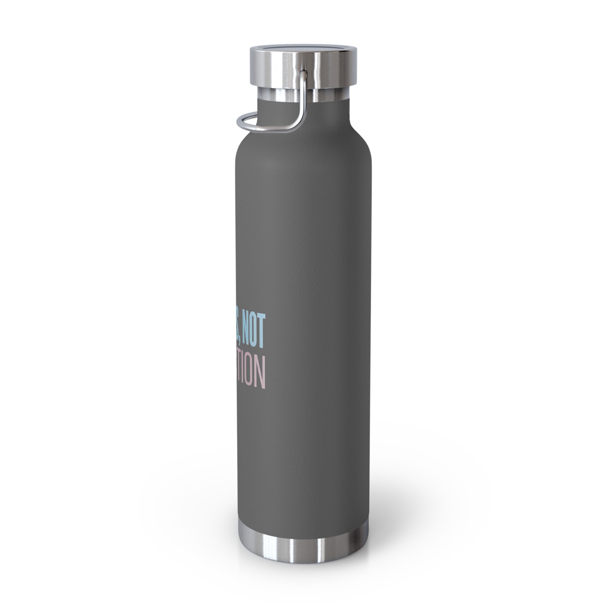 Progress, Not Perfection Copper Insulated Water Bottle — 22oz Motivational Bottle
