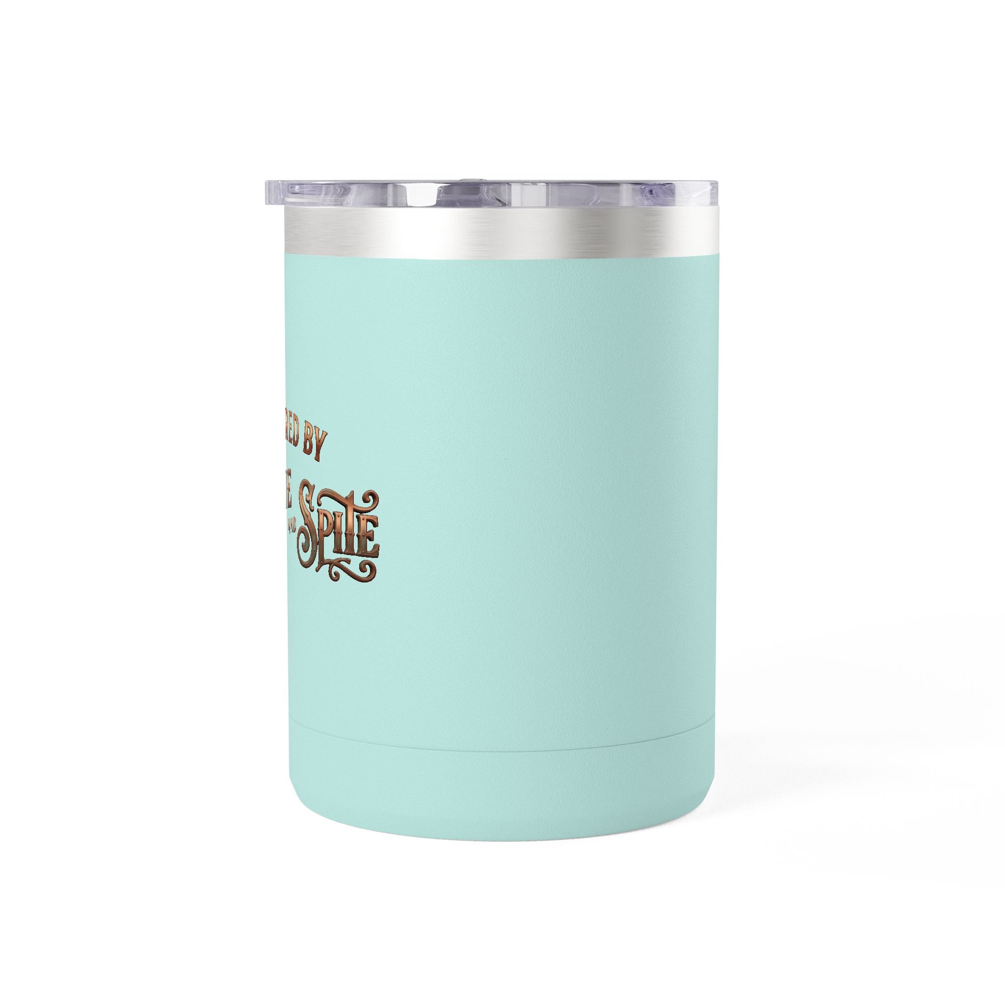 Coffee Tumbler Mug – "Fueled by Caffeine & Chaos" Insulated 15oz Travel Mug