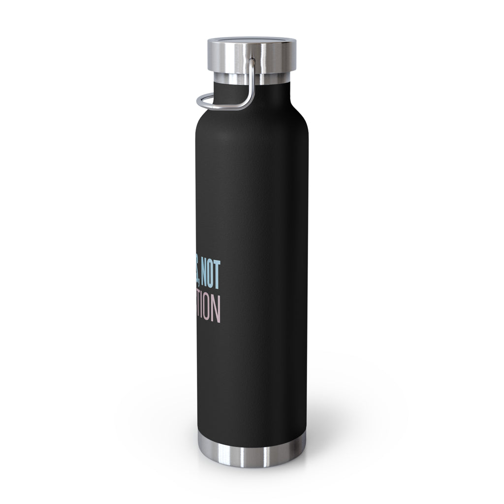 Progress, Not Perfection Copper Insulated Water Bottle — 22oz Motivational Bottle