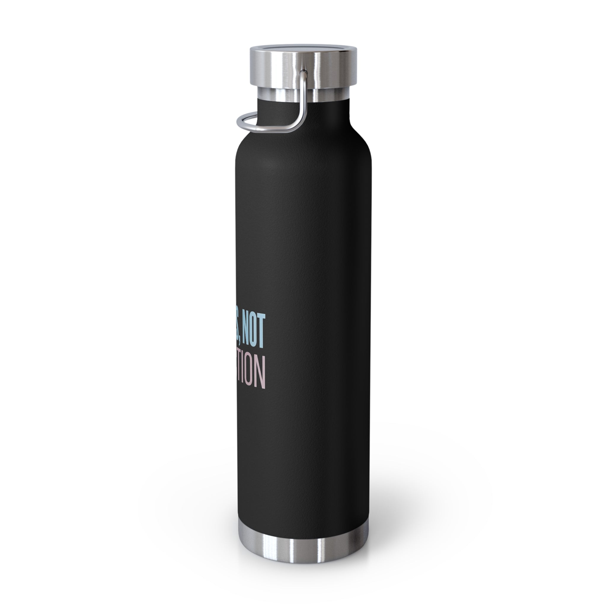 Progress, Not Perfection Copper Insulated Water Bottle — 22oz Motivational Bottle