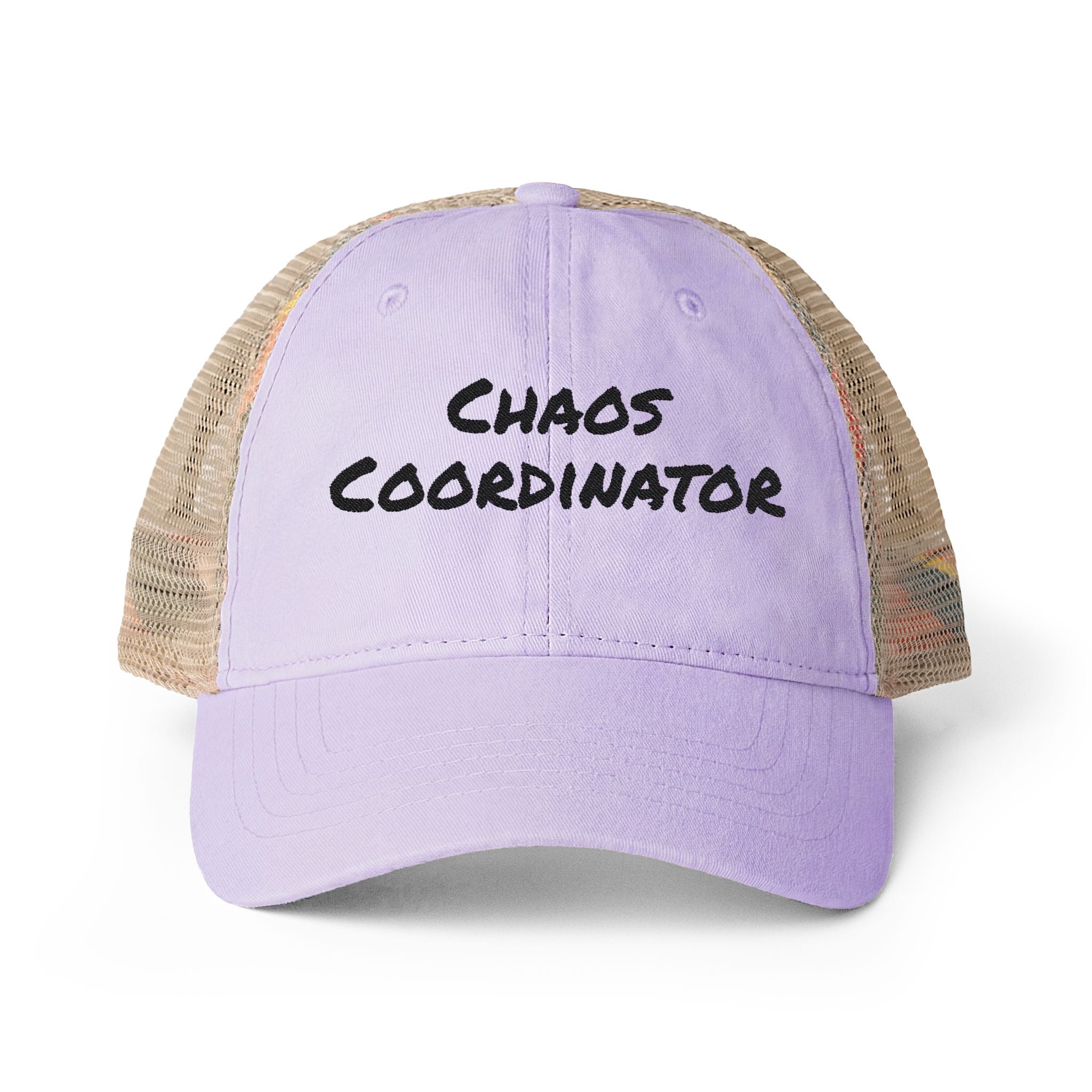 Women's Washed Mesh-Back Cap - Chaos Coordinator