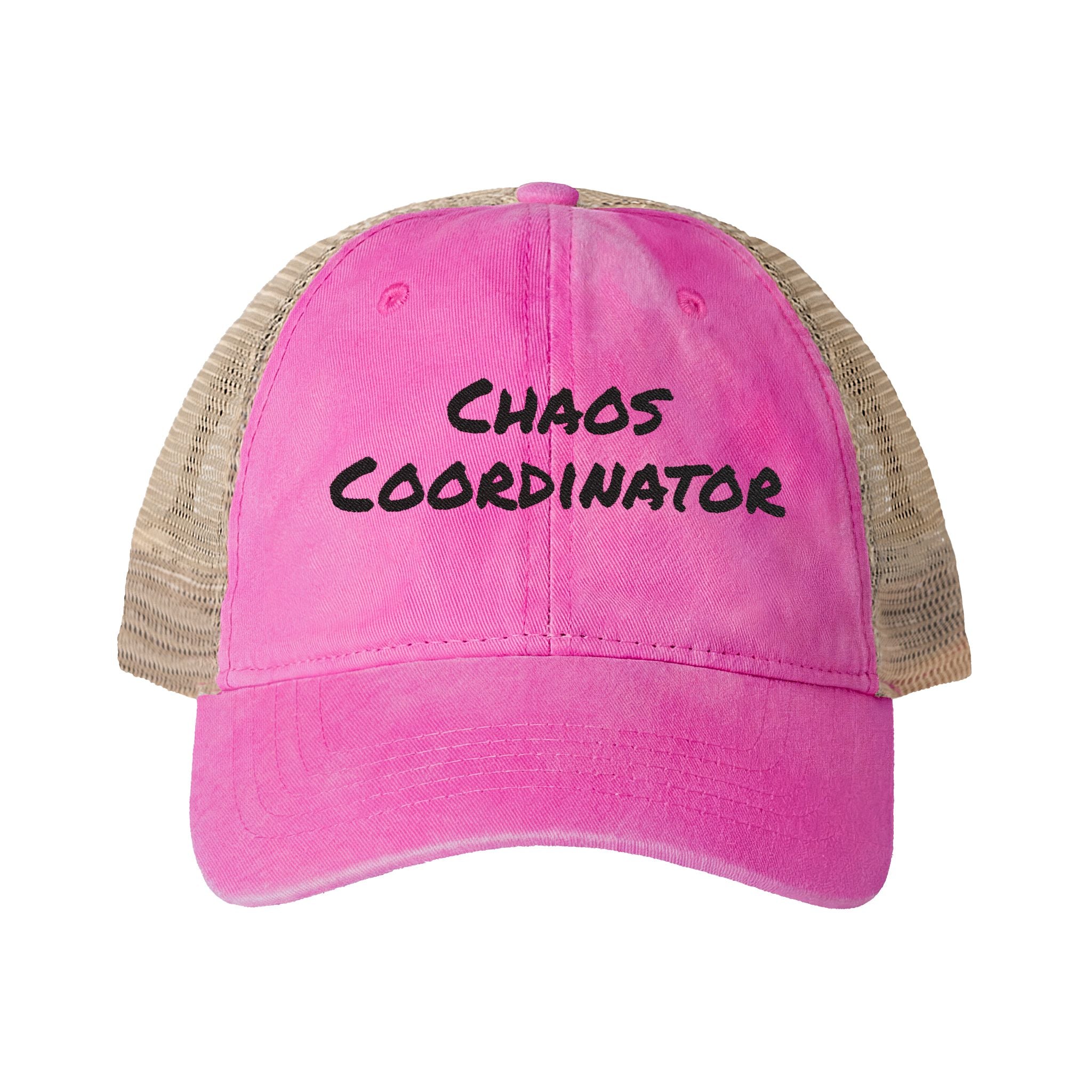 Women's Washed Mesh-Back Cap - Chaos Coordinator
