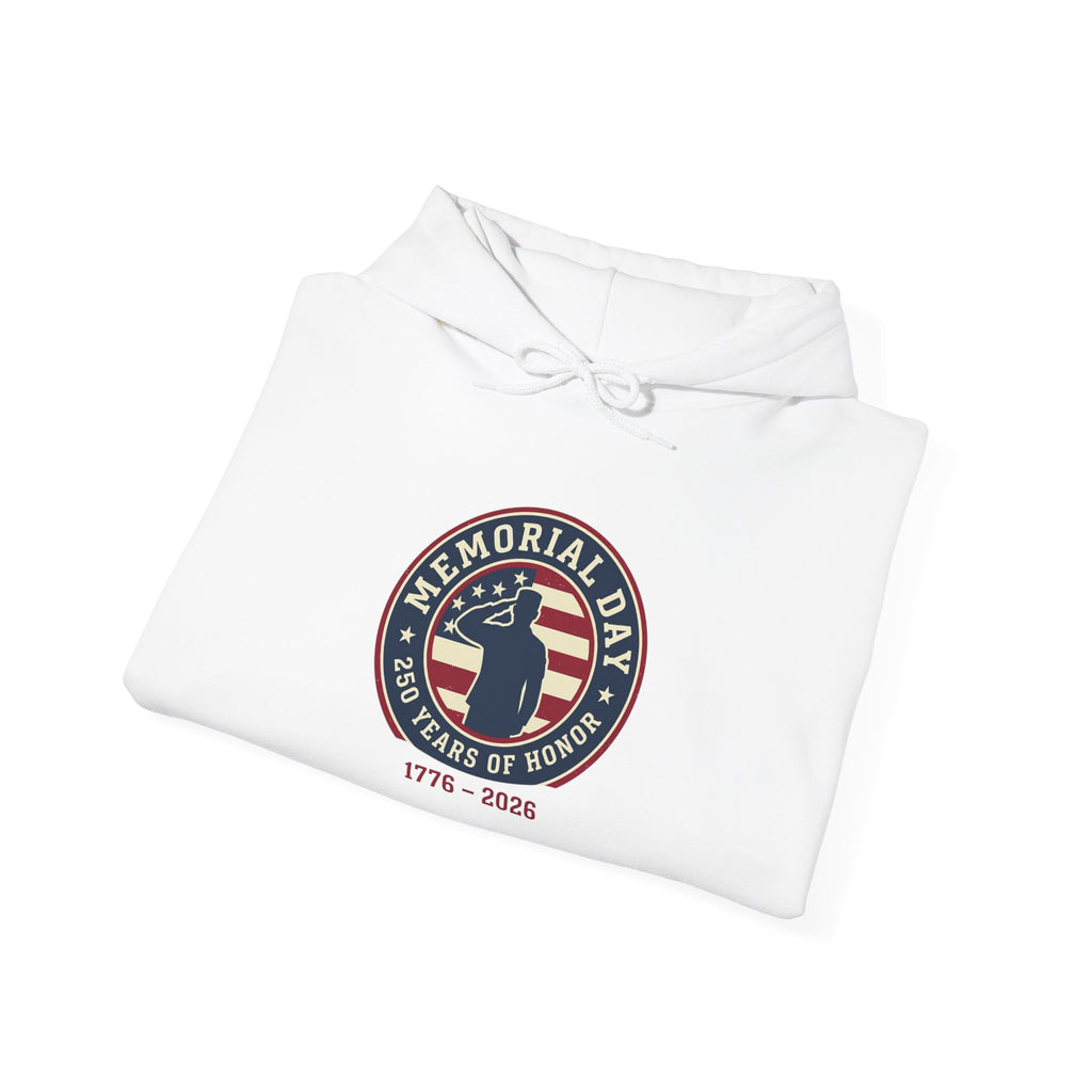 USA 250 Memorial Day 1776–2026 Hoodie | Patriotic Vintage, Heritage