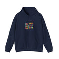 self aware and still not okay Hoodie | mental health humor, retro wavy text